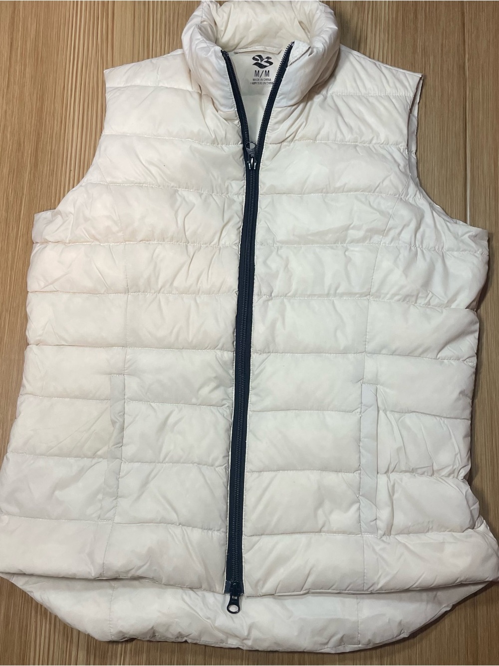 Vintage Y2K Hudson's Bay The Bay Off-White Down Puffer Vest Women's Medium